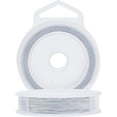 thumbnail image 1 of Alambre de acero inoxidable de 7 hebras, 328 pies, calibre 28, recubierto de nailon, para manualidades, joyería y abalorios. Alambre metálico para modelado manual de joyas. Color blanco., 1 of 9