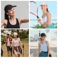thumbnail image 6 of LUIISIS 2 Pcs Ponytail Hat, Women Criss Cross Ponytail Baseball Cap, Adjustable Baseball Hat for Women, Mesh Outdoor Sports Hat for Travel, Sports, 6 of 7