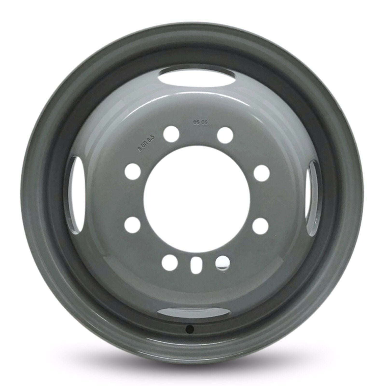 Exact OEM Replacement Full-Size Spare Road Ready Car Wheel for 1985-1997 Ford F350 16 Inch 8 Lug Gray Steel Rim Fits R16 Tire 
