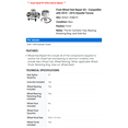 thumbnail image 2 of Front Wheel Hub Repair Kit - Compatible with 2010 - 2016 Hyundai Tucson 2011 2012 2013 2014 2015, 2 of 2