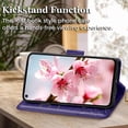 thumbnail image 5 of for Moto G Stylus 5G 2021 Case Wallet,Women Butterfly Embossed PU Leather Flip Cover with Card Holder Slots Wrist Strap Protective Case for Motorola Moto G Stylus 5G (2021) Purple, 5 of 8