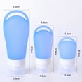 thumbnail image 6 of Huanledash 38/60/90ML Dispenser Bottle with Hanging Hole Good Sealing Empty Shampoo Conditioner Body Wash Container Portable Soft Silicone Travel Bottle Travel Container for Girls, 6 of 8