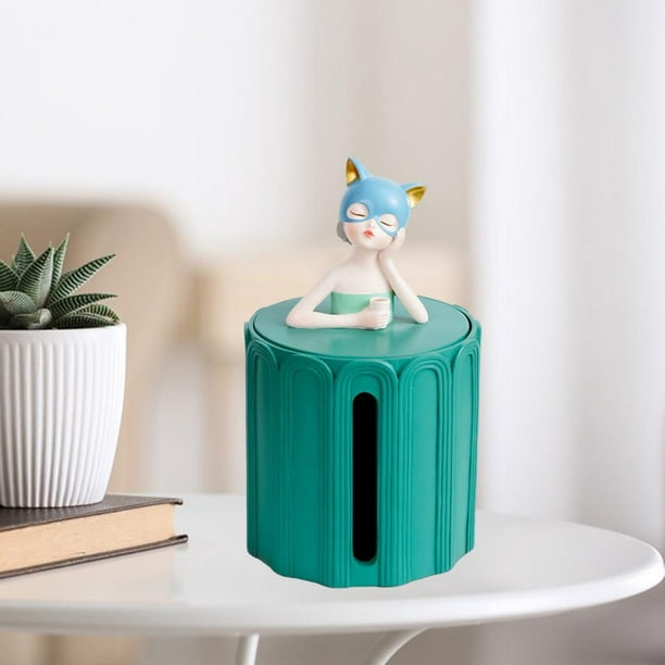 Cubiertas para cajas de pañuelos, resina para estatuilla , soportes para pañuelos, dispensador de servilletas, decoración de pequeña sala perfecl Titular de la caja de pañuelos