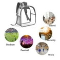 thumbnail image 4 of Anuirheih Clear Backpack, Heavy Duty Small Plastic Backpacks with Reinforced Straps for Game Stadium School Work Sport(10.6x12.6x5.1inch）, 4 of 5