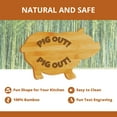 thumbnail image 7 of Pig Out! (13.75 x 8.75") Pig Shape Cutting Board | Funny Decorative Kitchen Chopping Board, 7 of 7