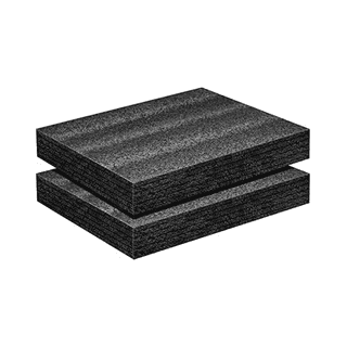 Foam Ninja Polyethylene Foam Sheet 12 x 12 x 1 Inch Thick - 2 Pack Black  Charcoal - Custom Foam Inserts High Density Closed Cell PE Case