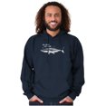 thumbnail image 5 of Funny Shark Soundtrack Da Dum Da Dum Unisex Plus Fleece Graphic Hoodie Brisco Brands 5X, 5 of 6
