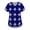 Blue, variant on Scrubs For Women, Plus Size Printed Scrub Working Uniform Tops V Neck Short Sleeve Tshirts Workwear Tee With Pockets Womens Red Shirt Royal Blue Scrubs Women Shirts Outfits (L, Blue) ZMTing