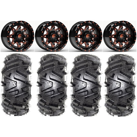Fuel Lethal Orange 14 Wheels 27 Moto MTC Tires Polaris RZR XP 1000 / PRO XP / Ranger XP 900/1000