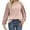 Pink, variant on LEBONYARD Women's Round Neck Pullover Casual Long Sleeve Solid Color Loose Fit 2025 Fall Winter Blouse Top