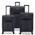 thumbnail image 1 of U.S. Traveler Anzio Softside Expandable Spinner Luggage, Dark Grey, 3-Piece Set (22/26/30), 1 of 1