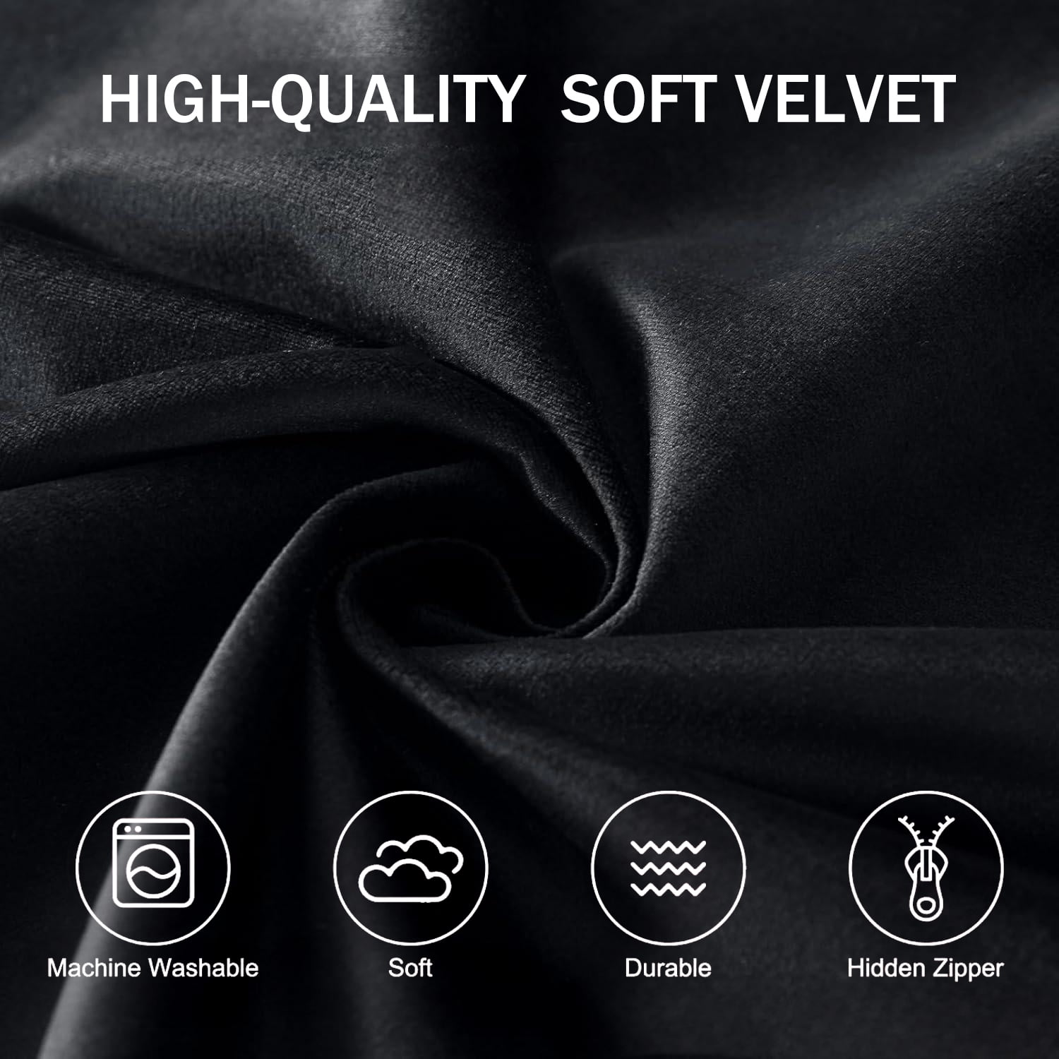 VIREO Bean Bag Chair - 5FT Memory Foam Filler Beanbag Chair with Removable and Washable Cover, Chairs for Living Room Black