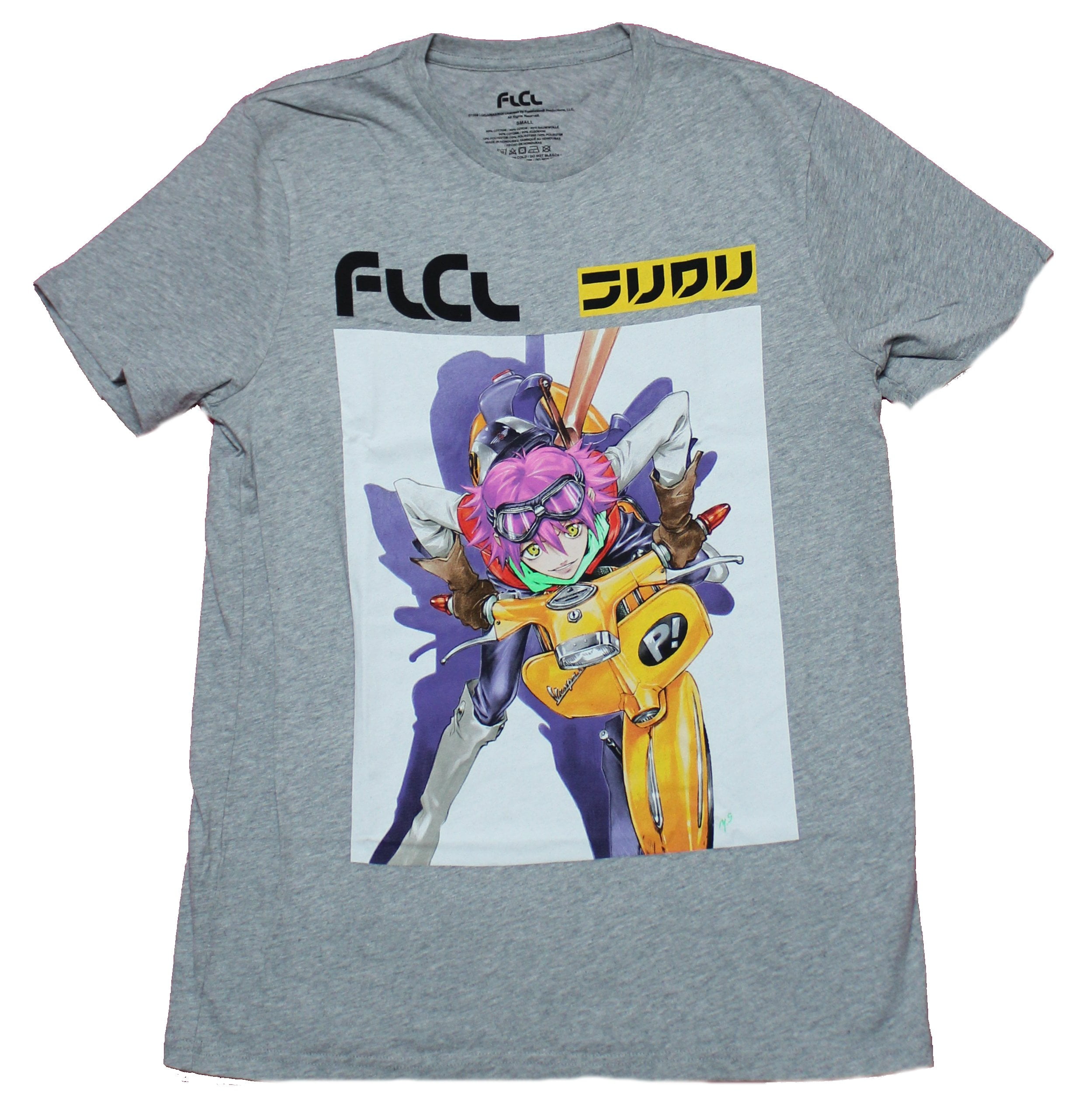 FLCL Logo Mans Plus Size Short Sleeve T-Shirt Classic Round Neck Ultra Cotton Tee Tops Black FLCL Logo Mans Plus Size Short Sleeve T-Shirt Classic Round Neck Ultra Cotton Tee Tops Black