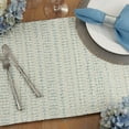 thumbnail image 2 of Fennco Styles Woven Textured Table Placemats14 W x 20" L, Set of 4 - Aqua Rectangular Table Mats for Home, Dining Room Décor, Banquets, Family Gathering and Special Occasions, 2 of 4