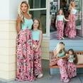 thumbnail image 5 of Tenues Assorties pour la Famille Vêtements Mère et Fille Robe Bébés Filles Robe Longue, 5 of 5