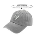 thumbnail image 3 of Kingfansion Affordable Family Pick Women’s Heart-Embroidered Baseball Cap – Adjustable Fashion Hat for Outdoor Activities, 3 of 6