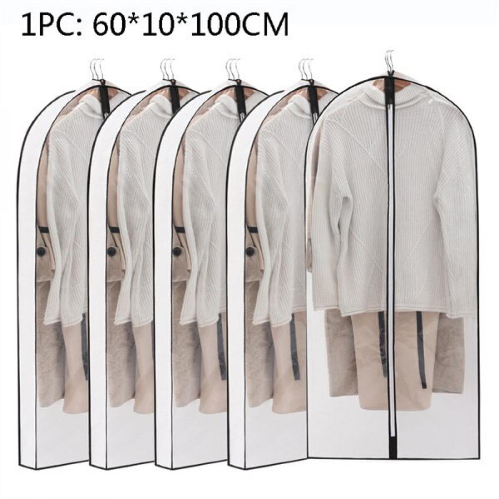 Garment Bags for Hanging Clothes Storage with 4" Gussetes Clear Suit