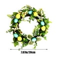 thumbnail image 3 of Cheapark Easter Decorative Eggs Wreath With Artificial Flowers Spring Wreath For Indoor Outdoor Celebrations, 3 of 6