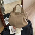 thumbnail image 5 of Bolso práctico de lona para mujer, bandolera de gran capacidad, a la moda y versátil, gran oferta, 2024, 5 of 5