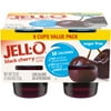 Jell-O Black Cherry Sugar Free Ready-to-Eat Jello Cups Gelatin Snack Value Pack, 8 ct Cups