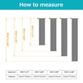 thumbnail image 2 of Zootealy 2 Pcs Curtain Moderne Simple Imperméable Couleur Unie Trilon Transparent Perforé anti-UV Curtain Tissu, 2 of 6