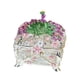 thumbnail image 4 of Joyero con forma de pavo real, joyero coleccionable, joyero de mesa Blanco, 4 of 9