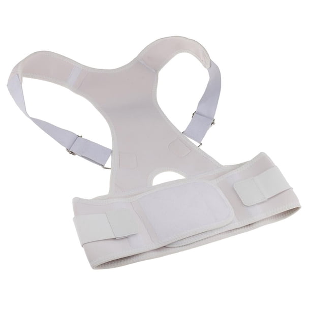 Cinturón corrector de postura para espalda, hombros y lumbares, para adultos, mujeres y hombres, terapia del dolor (negro, blanco, rosa, tallas S, M, L, XL, XXL) METRO