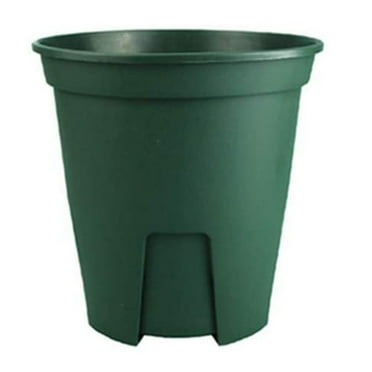 Coollooc Set of 5 Green 1 Gallon Nursery Pots, Plastic Gallon Pots with Drainage Hole, Garden Planter Pots Flower Plant Container, 1 Gallon Pots Bulk for Plants, Flowers, Seedlings