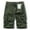 Army Green, variant on Zylanna Men's Shorts Cargo Pants, Straight Button Loose Relax Fit Outdoor Workwear Fashion Multi-Pockets Sports Cargo Shorts for Men Gray Size M