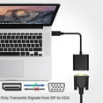 thumbnail image 2 of Displayport DP to VGA Adapter Male to Female Converter Display Port Adapter, 2 of 6