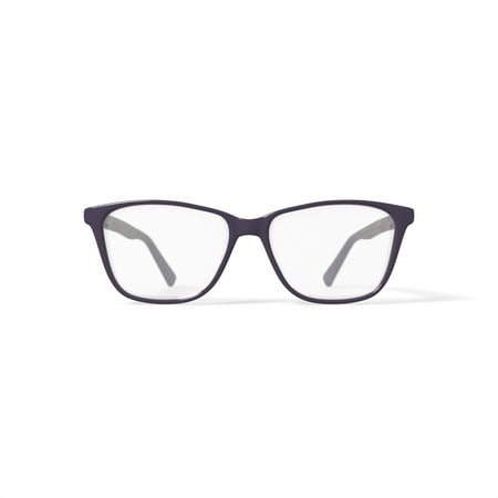 Christian Siriano Women's Scarlett Square Prescription Eyeglasses with Case, Purple Tortoise