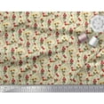 thumbnail image 3 of Soimoi Cotton Duck Fabric Flower Watercolor Printed Fabric 1 Yard 56 Inch Wide, 3 of 3