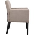 thumbnail image 2 of Fauteuil en Bois Chloé LexMod, Beige, 2 of 4