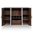 thumbnail image 3 of Pedesaan Wood Multi Storage Buffet with Removable Crate, Walnut, 3 of 5