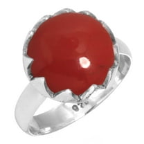 Red Stone Women Jewelry 925 Sterling Silver Ring