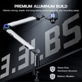 thumbnail image 4 of ARES WING RGB Microphone Boom Arm with Volume Control Knob, Adjustable Aluminum Mic Arm Desk Mount, 3/8” to 5/8” Adapter, Suspension Scissor Stand for Gaming, Streaming, Podcasting, 4 of 10
