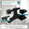 thumbnail image 2 of 4 Pack Hinge Pin Black Door Stopper, Adjustable Heavy Duty Hinge Pin Door Stop with Black Rubber Bumper Tips, 2 of 8