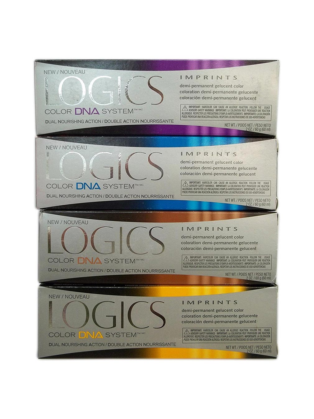 Logics Imprints FULL Demi Permanent Hair Color 2oz 4R LIGHT BROWN RED