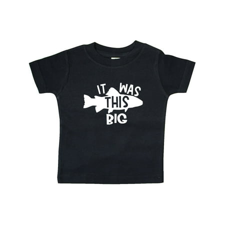 

Inktastic It Was This Big Fishing Humor Gift Baby Boy or Baby Girl T-Shirt