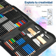 thumbnail image 3 of Kit De Lápices De Dibujo Y Bocetos Con Accesorios 71 Piezas Xtellar multicolor, 3 of 3