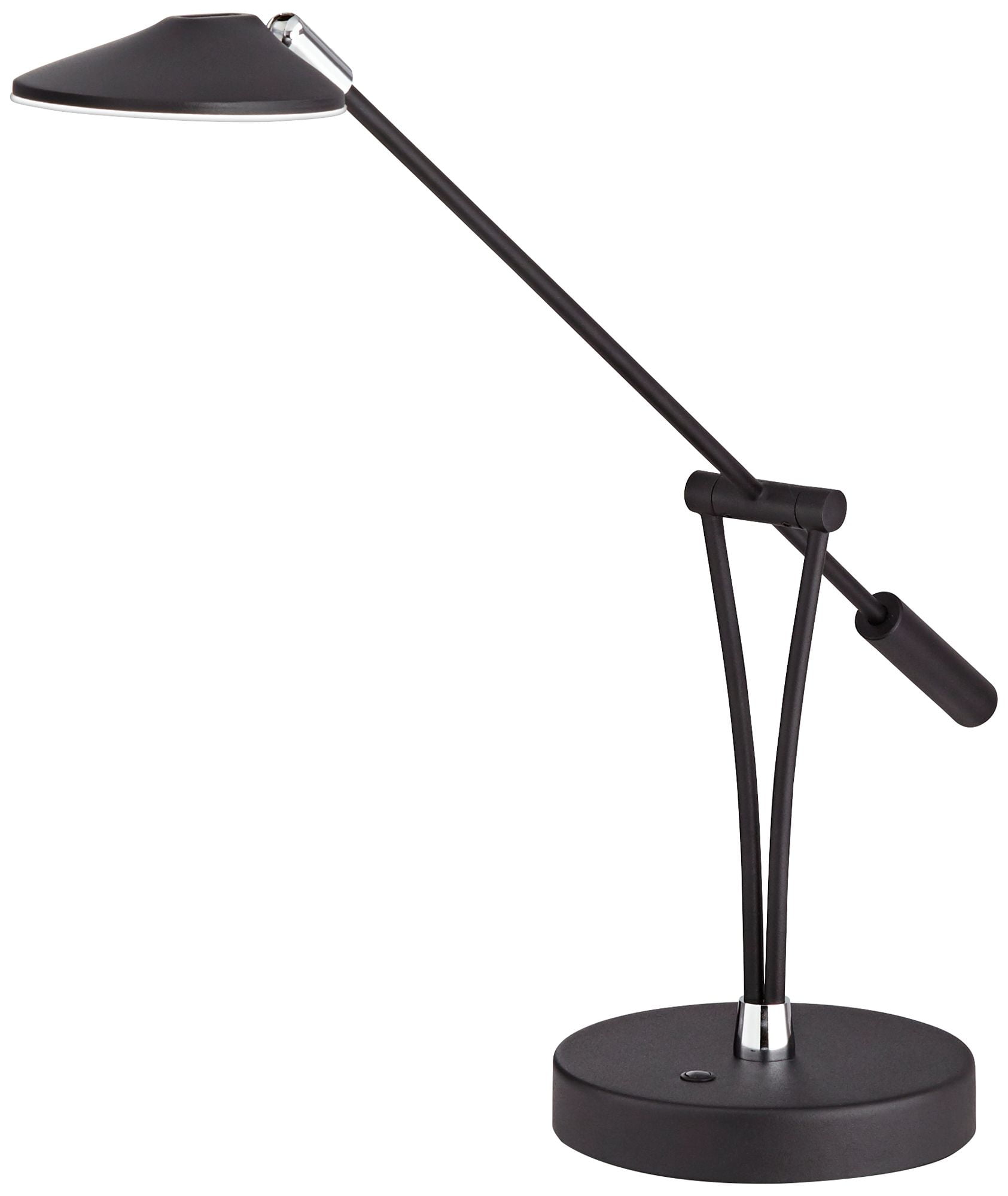 ModSavy Black Desk Lamp for Office Gaming,Double Head Light for  Home＆Office，Adjustable Light Mode and Brightness，Adjustable Height＆Angle in  Metal Polwith Wireless Charger＆2 USB and 1 Type-c Port 