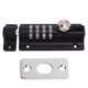 thumbnail image 1 of Cerradura De Pestillo De Combinación, Cerradura De Perno De Combinación Antirrobo Negro 4 Dial A Prueba De Herrumbre Para Muebles De Archivo De Puerta De Gabinete De Ventana, 1 of 8