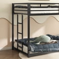 thumbnail image 5 of EUROCO Metal Twin over Twin Bunk Bed for Kids Teens Bedroom, Black, 5 of 11