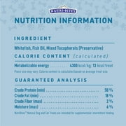 NutriBites Freeze-Dried Whitefish Dog & Cat Treats, 9oz | Healthy Pet Training Treat or Food Topper | High Protein & All Natural