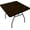 Dark Coffee, variant on 34" Folding Card Tablecloth, Stretch Fitted Table Cover Portable Square Height Dining Table Topper for Party (red)