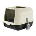 thumbnail image 4 of Cat Litter Box with Lid Enclosed Front Entry Top Exit Large Kitty Litter Pan Black, 4 of 8