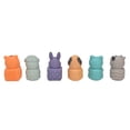 thumbnail image 4 of 6 piezas de bloques suaves para bebés, bloques de construcción apilables de animales, bloques de dentición para niños pequeños., 4 of 14