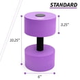 thumbnail image 2 of Sunlite Sports High-Density EVA-Foam Dumbbell Set - Soft Padded - Water Aerobics, Aqua Therapy, Pool Fitness, Water Exercise (Purple Large), 2 of 8