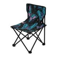 thumbnail image 2 of 600D Oxford Camping Chair Portable Foldable Chair Supports 220 lbs for Picnic, Fishing, Backpacking Butterfly and The Moon, 2 of 8