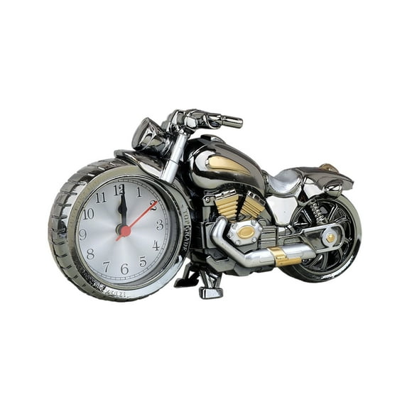 Reloj despertador modelo motocicleta, reloj decorativo de escritorio único, regalo ideal para despertador, ideal para dormitorios, oficinas en casa y más.